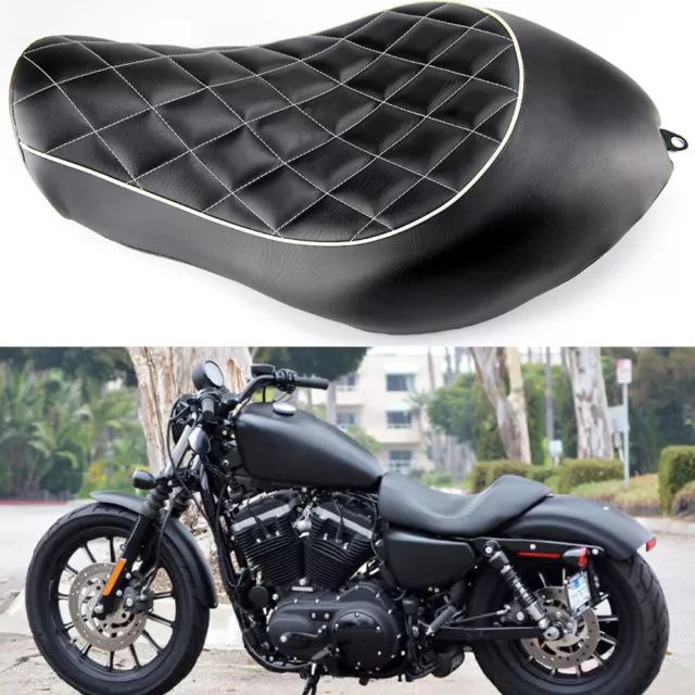 Driver Rider Solo Seat For Harley Sportster Iron XL 1200 883 48 72 Custom 04-15