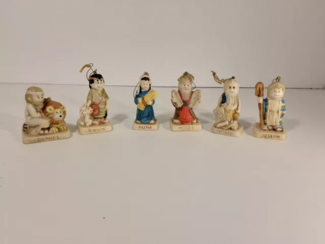 Bible Story Christmas Ornaments Vintage