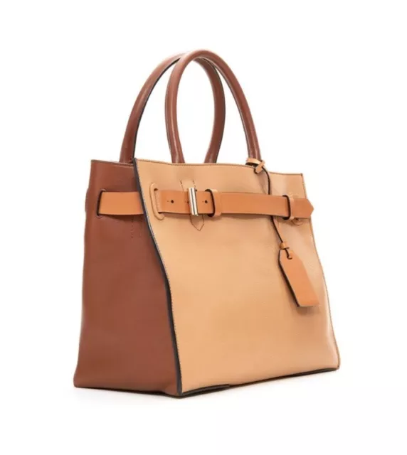 Reed Krakoff Rk40 Os Brown Colorblock Tote Handbag Bag *Rare* Not Kohls