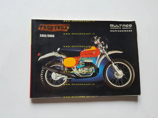 Bultaco Frontera 250 - 360 1975 manuale uso manutenzione INGLESE originale