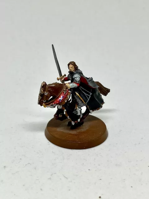 Warhammer Lord of the Rings MESBG Gondor Metal King Aragorn Elessar Mounted