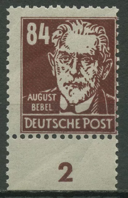 SBZ Allgemeine Ausgabe 1948 August Bebel Unterrand 227 a UR postfrisch