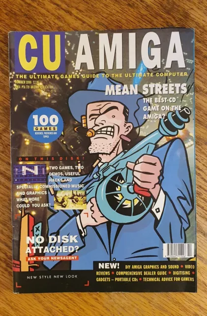 CU AMIGA MAGAZINE - OCTOBER 1990 - Commodore Amiga! Rare!