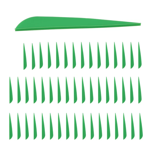 100 Plumes Flèche Plastique Sharrow - 1.75/2/2.5/3 Pouces Pour Tir à L'Arc