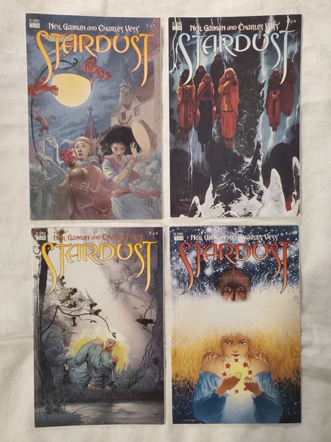 Stardust 1 2 3 4 Neil Gaiman Charles Vess 1st print DC Vertigo 1997 Mini-Series