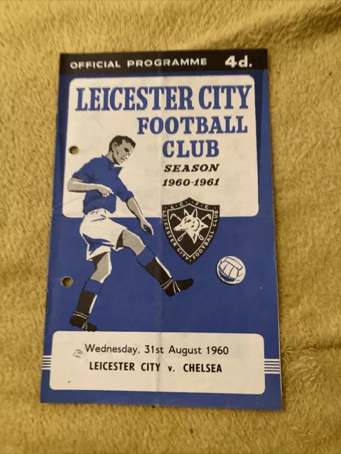 1960 Leicester City V Chelsea Division One Football League Programme