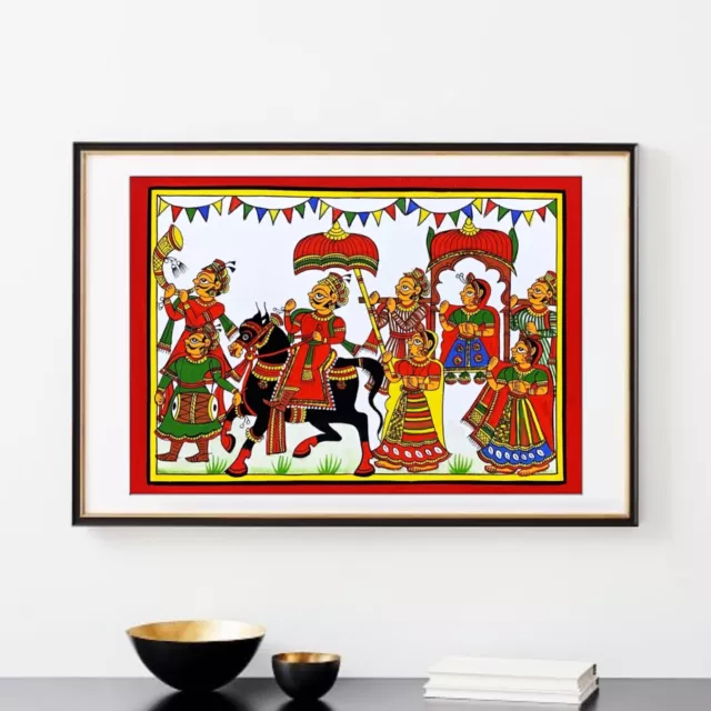 Phad Painting | Indian Folk Art | Handmade Painting on Handmade Paper