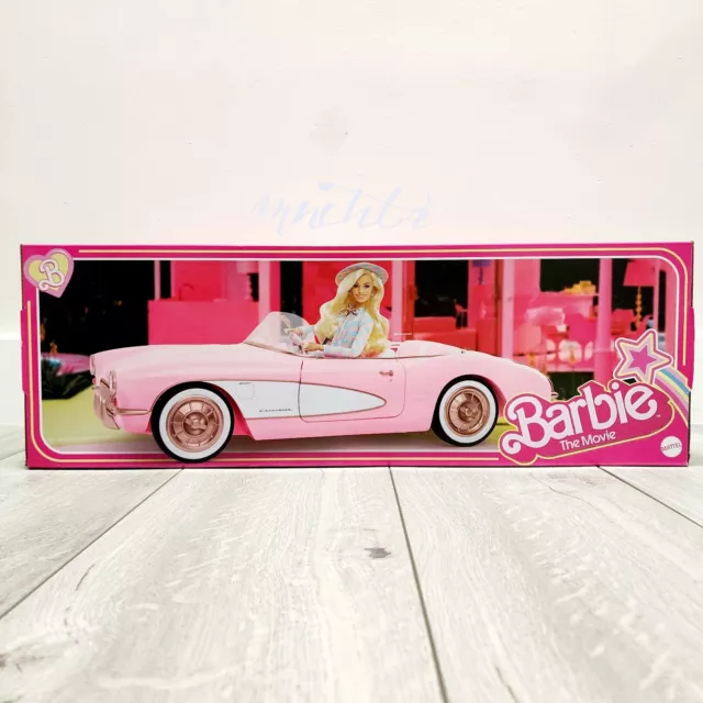 Barbie The Movie Collectible Car Pink Corvette Convertible - NEW