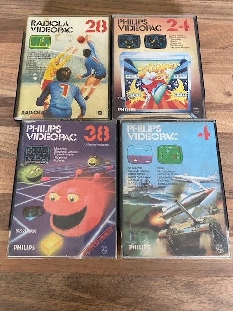 Lot de 6 Cartouches Philips Videopac - Jeux Rétro Classiques