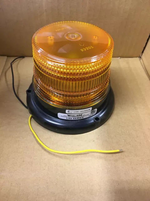 Whelen L53AP Class 1 Permanant Mount Strobe Beacon Amber