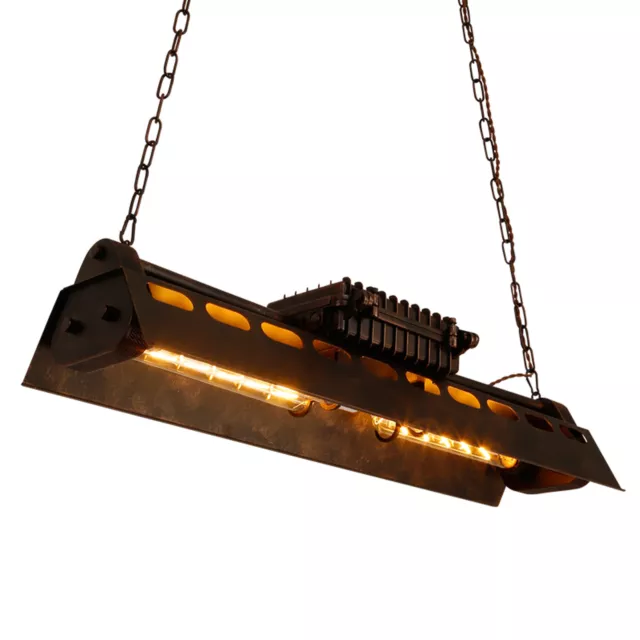 Retro Steampunk LED Deckenleuchte Pendelleuchte Industrie-Leuchter Bunkerlampe