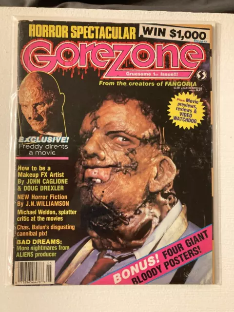 MAG: GoreZone #1 5/1988-1st issue-Freddy-horror pulp fiction-J.N. Williamson-P