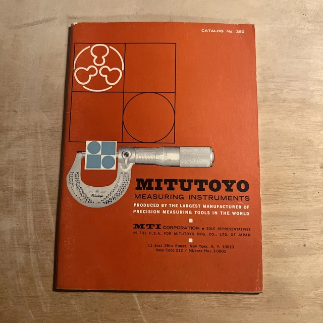 VINTAGE MITUTOYO MEASURING Instruments Catalog No 359 Booklet Illus VG