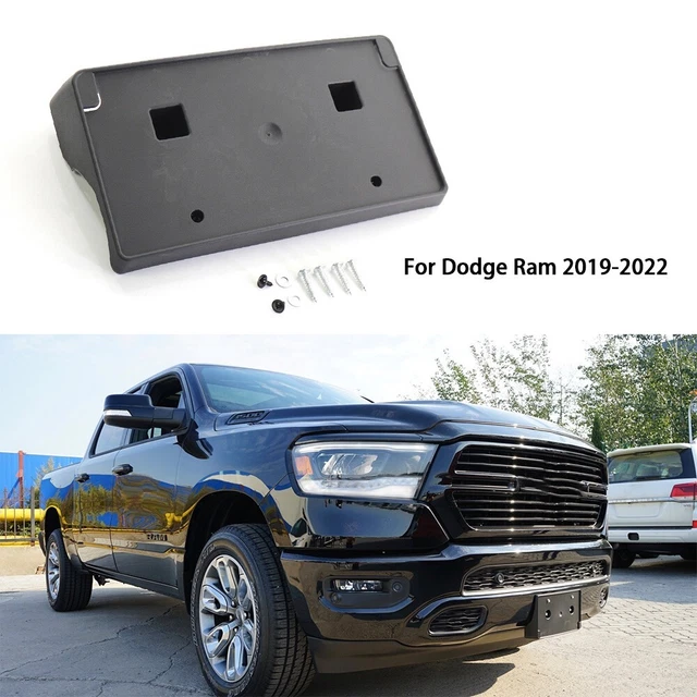 Durable Plaque Immatriculation 68362197AA OEM ABS Accessoire Noir Auto Universel