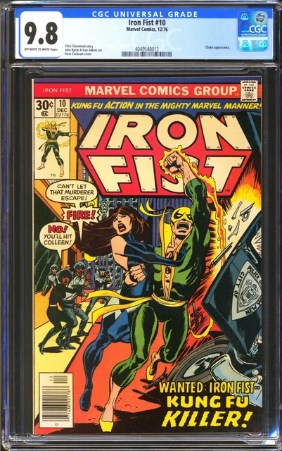 Iron Fist #10 - Cgc 9.8 - Ow/Wp - Nm/Mt - Claremont - Byrne