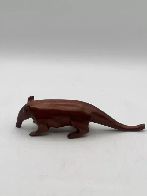 Wooden Hand Carved Ant Eater Figure