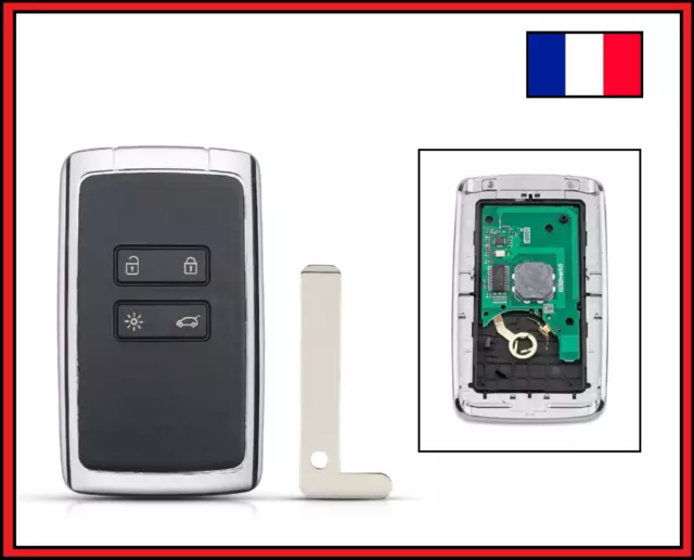 Carte Cle  Electronique Vierge Compatible Megane 4 Scenic 4 Espace 5 Talisman