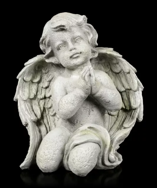Ángel Figura de Jardín - Jóven Rezando - Fantasía Decoración Protector Querubín