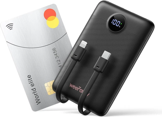 Power Bank Magnétique 10000 MAh - Charge Sans Fil 15W Et Filaire PD 22.5W - Compatible IPhone 11 à 16 - Blanc - Portable Et Sûr