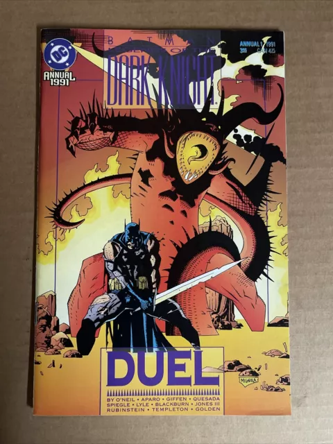 Batman Legends Of The Dark Knight Annual #1 First Print Dc Comics (1991) Duel