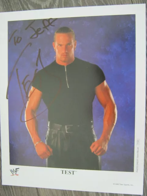 P505 Test WWE Original Promo Photo 8x10 WWF Autogramm  Autograph