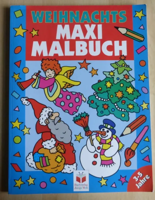 Weihnachts- Maxi Malbuch Buch Verlag Junge Welt 1995