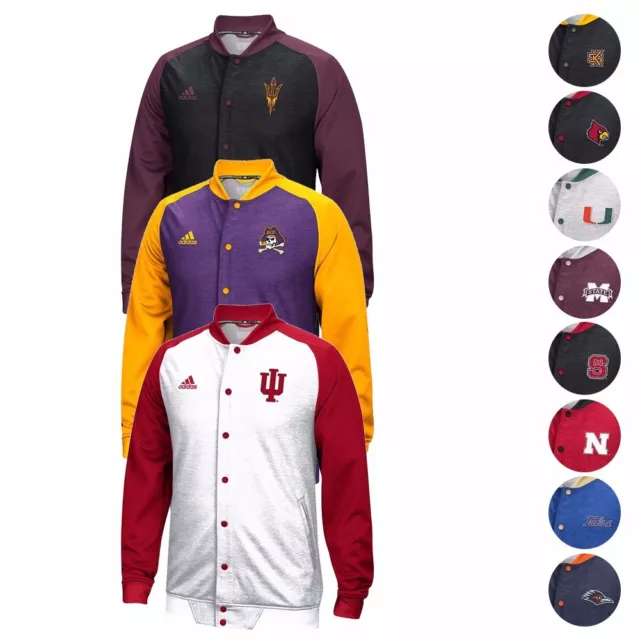 NCAA Adidas Modern Varsity Full Button Down Anthem Jacket Collection Men's