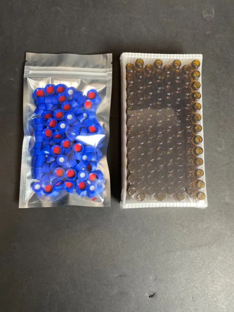Membrane Solution Autosampler Vial 2 ml with Septa Cap Pack of 100 Vials