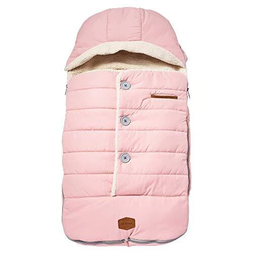 JJ Cole Bundle Me Winter Car Seat Cover and Bunting Bag — Urban — Blush Pink—...