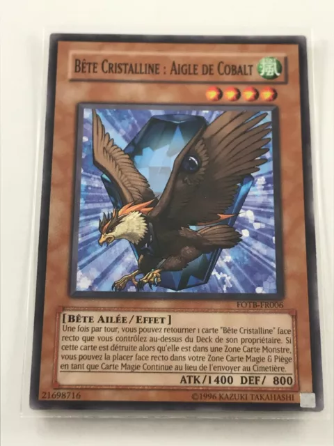 Carte Yu-Gi-Oh - JCC - Bête Cristalline : Aigle de Cobalt - FOTB-FR006