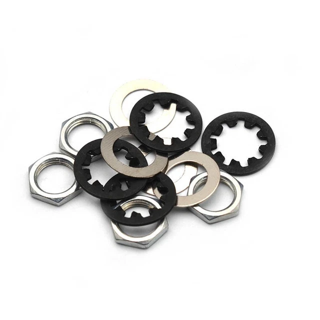 Haute Qualité Ecrous Ensemble Rondelles Kits Switchcraft Accessoires 15Pcs