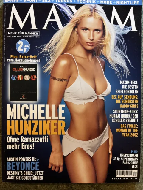 Maxim November 2002 - Michelle Hunziker / Beyoncé / Radiogirls - mit Extraheft