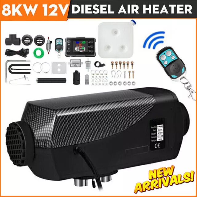 Diesel Air Heater 12V 5KW Tank Remote Control Thermostat Caravan Motorhome RV AU