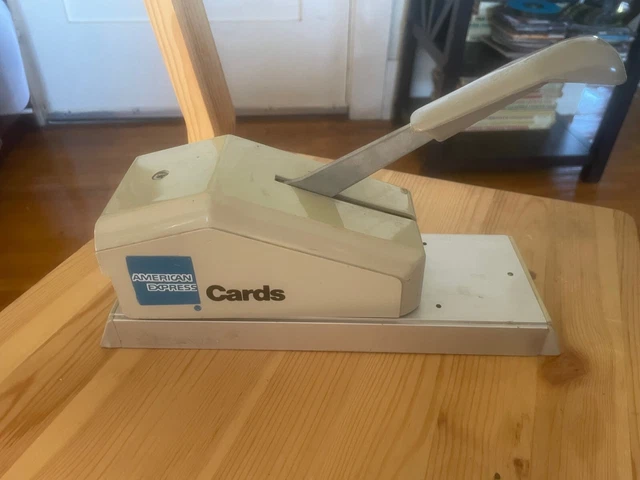 Credit Card ADDRESSOGRAPH AMEX Unit 871 Hand Pump IMPRINTER American Express