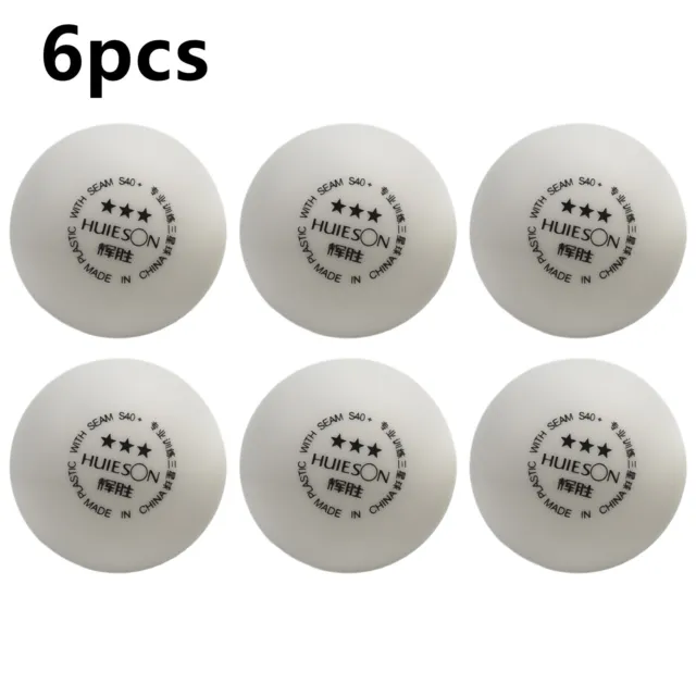 6 pièces balles de ping-pong ABS de qualité supérieure pour la pratique profe
