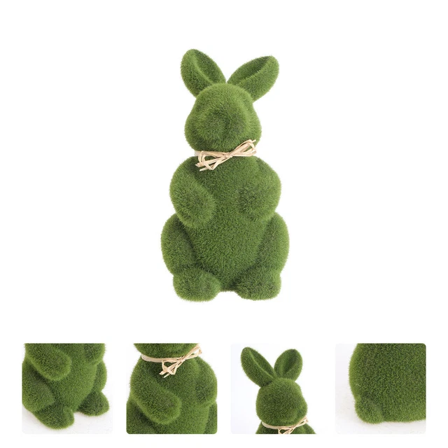 1pc Ostern Bunny Statue Moos Ostern Bunny Moos Kaninchen Dekoration