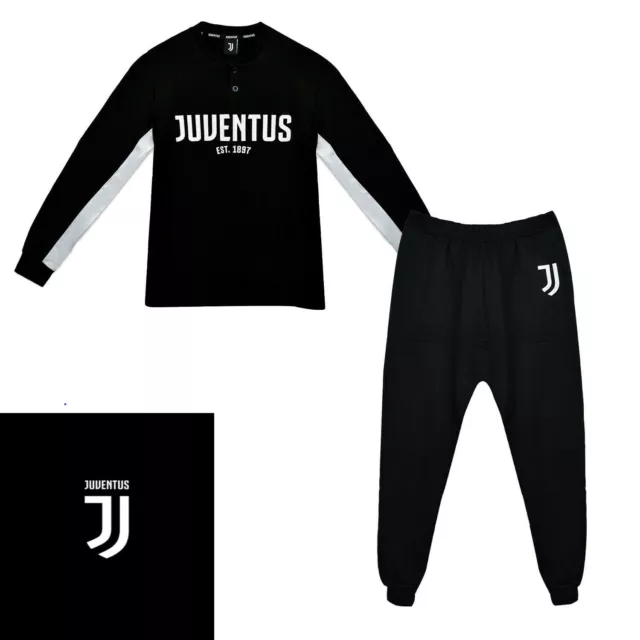 PIGIAMA TUTA UOMO F.C.JUVE JUVENTUS Official Product Cotone Lungo