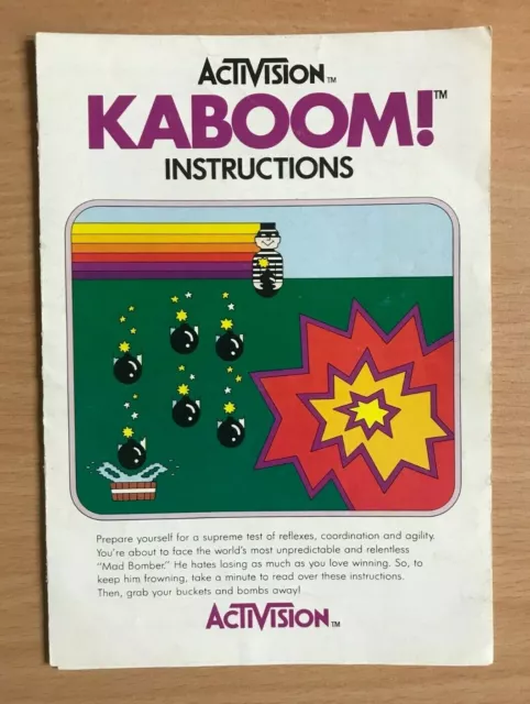 ATARI 2600 - KABOOM! - Instruction Manual