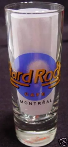 Montréal ~ Logo BLEU AUCUNE MARQUE DE COMMERCE verre hard rock shot