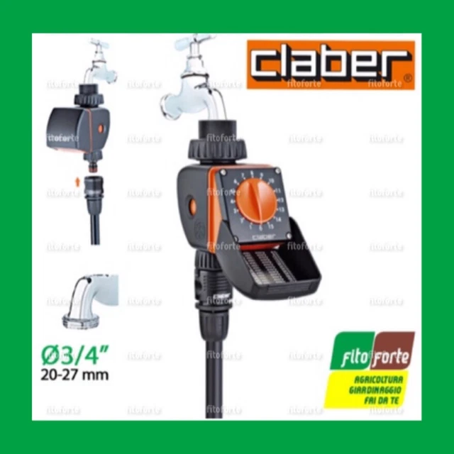 Programmatore Elettronico Claber Logica 8422 Centralina Timer A Una Via Manopola
