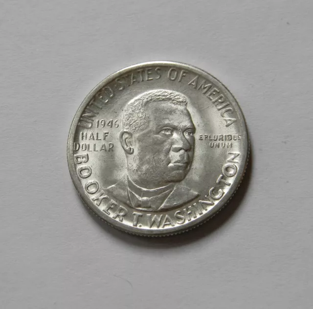 USA: Half Dollar 1946 "BOOKER T. WASHINGTON", KM 198, vorzüglich/prägefrisch