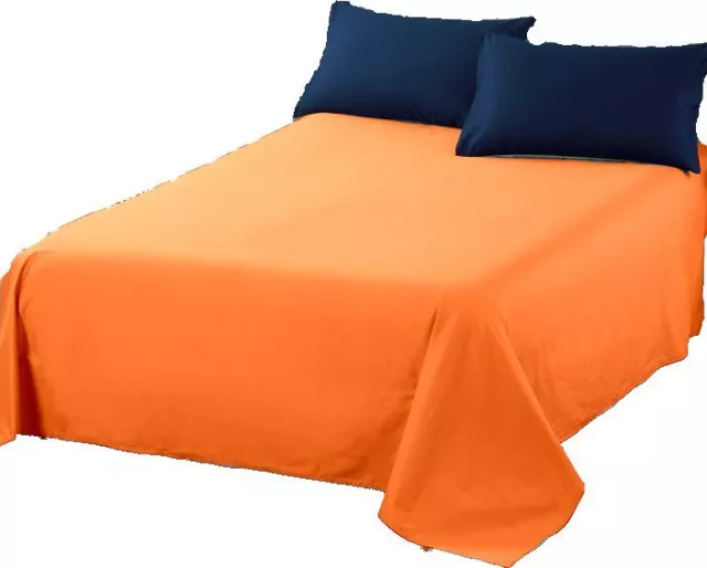 Copridivano Copriletto GranFoulard copritutto Cotone Telo Arredo Arancio 240x280