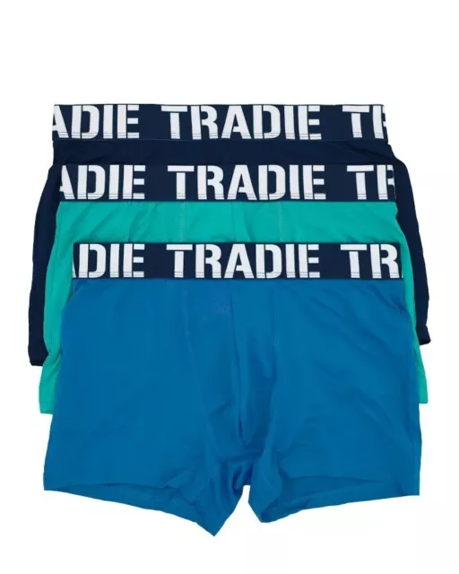 Mens 3 Pack Tradie Swell Microfibre Boxer Shorts Fitted Trunks (SK3)