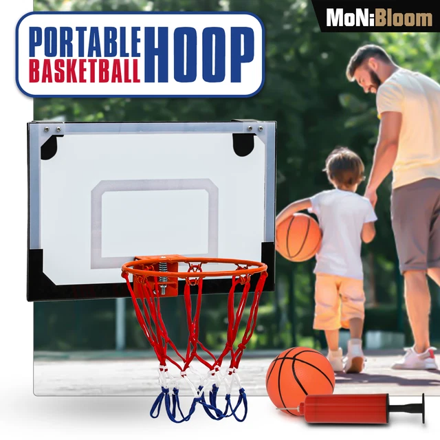 Mini Wall Mounted Basketball Hoop Over the Door Hanging Polyethylene Backboard