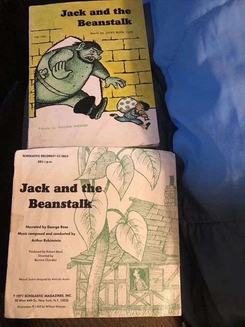 JACK AND THE Beanstalk Scholastic Book With Record 1971 Pictures ...
