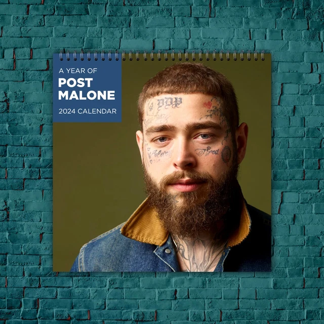 POST MALONE CALENDAR 2024, Celebrity Calendar, Post Malone 2024 Wall