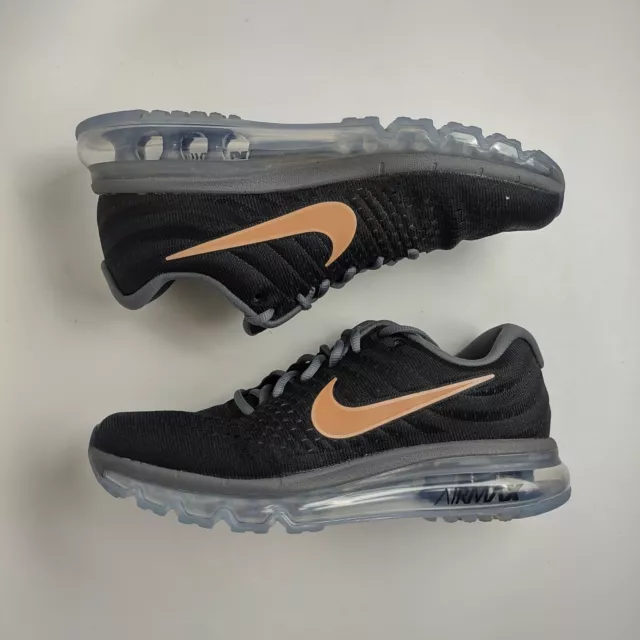 Nike WMNS Air Max 2017 Black Metallic Bronze Sneakers 849560-008 Women's 8.5