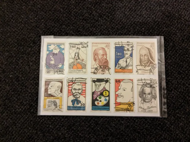 Selection of Czech Republic Postage Stamps