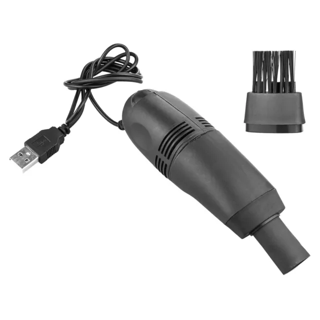 Mini aspirateur USB brosse de nettoyage Pour clavier ,PC, ordinateur  portable - Noir