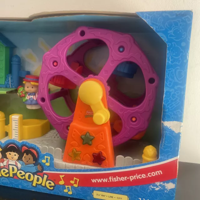 Ca Jouet Fisher Price Little People 2003 La Grande Roue Musicale / Manège / Neuf 3